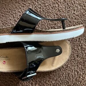 Clark’s black Patent leather size 6 M